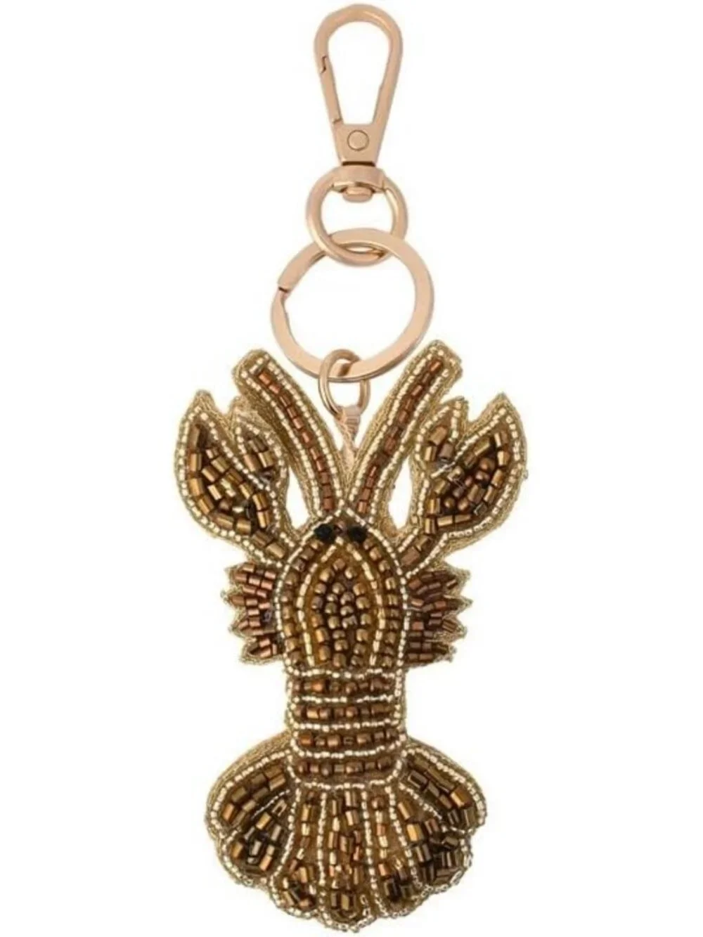 Chic Beaded Bag Charm Keychain - 4-Inch Stylish Accessory for Bags & Keys